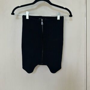 Urban Outfitters Strapless Zip Up Sweater Top